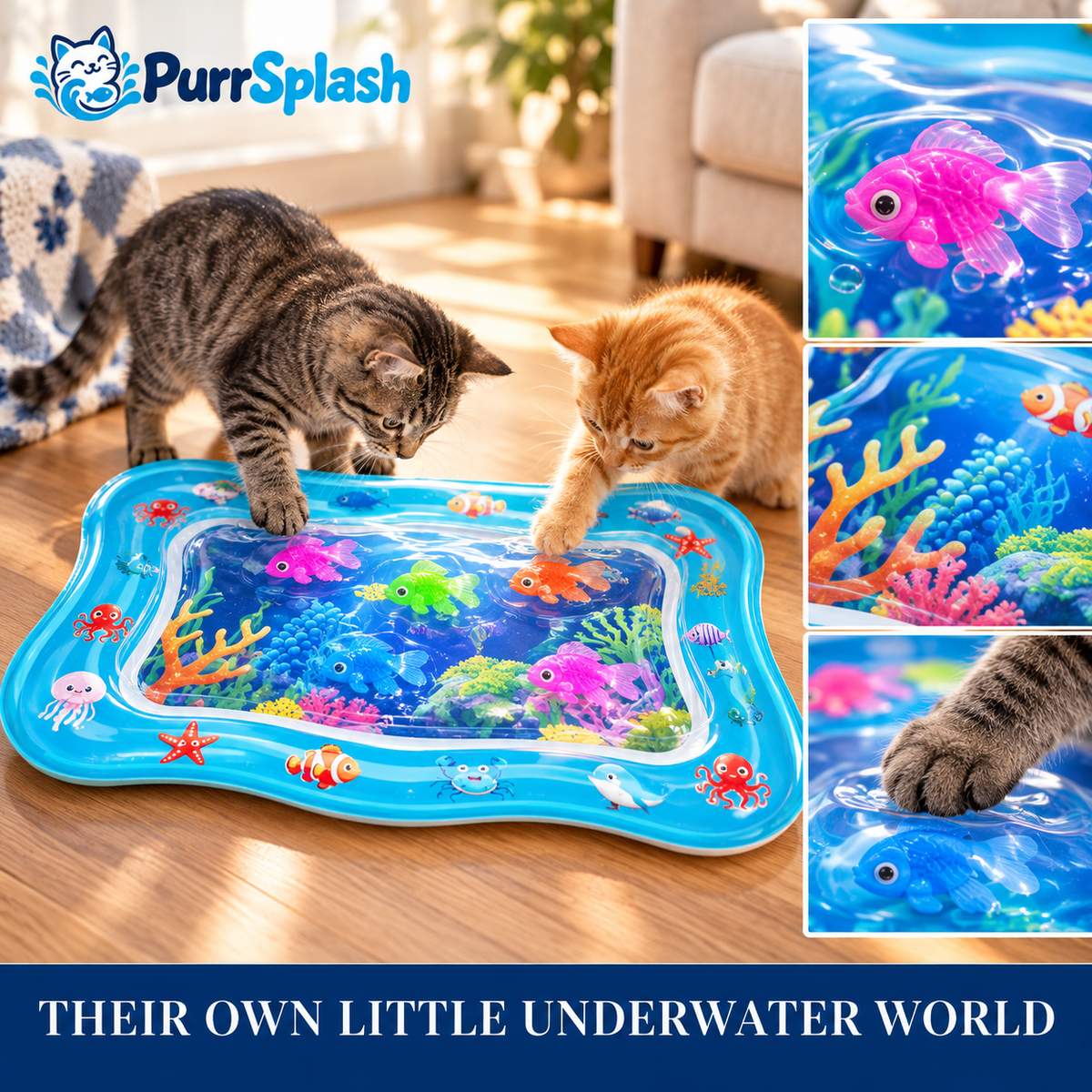 PurrSplash™ Interactive Cat Water Play Mat